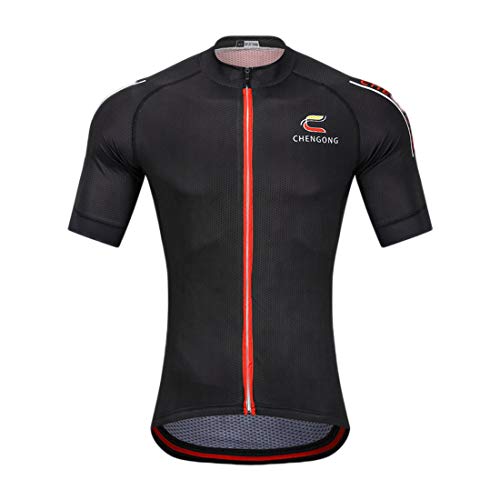 Mountain Bike Cycling Jersey Set Jersey de Ciclismo Camisa de Manga Corta + Pantalones Cortos de Bicicleta Hombres