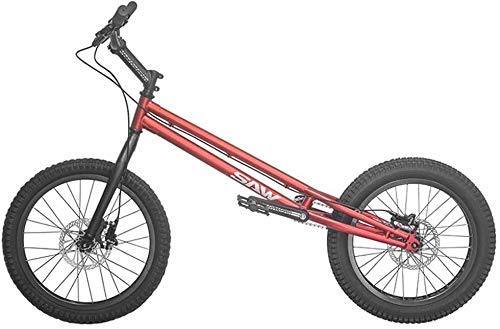 MU 20 Pulgadas Bmx Trial Bicicleta/Bici de Ensayo para Principiantes Y Avanzados, Frame Crmo Y Tenedor, con Freno,Rojo,Versión de Alto