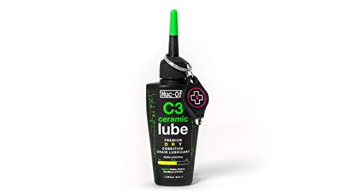 Muc Off C3 Ceramic - Lubricante cerámico para cadena de bicicleta, tiempo seco, 50 ml