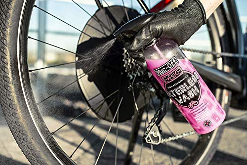 Muc-Off E-Bike - Lavado sin agua, 750 mililitros – Alto rendimiento, sin enjuague para limpieza de bicicletas que limpia y pule – adecuado para bicicletas eléctricas