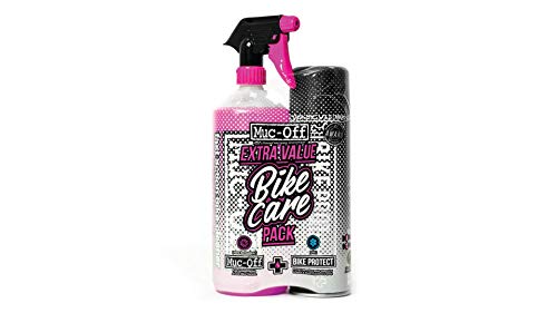 Muc-Off Kit Dúo de Cuidados de Limpieza de Bicicleta Pack con Limpiador y abrillantador, Unisex