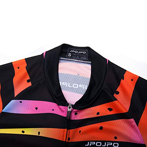 Mujer Ciclismo Jersey manga corta Bicicletas Ropa Bicicletas Chaqueta con bolsillos transpirable, A12., Small