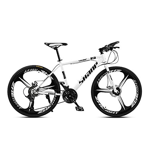 MYJOYSUE Bicicleta de montaña Bicicleta de 26 Pulgadas / 24 Pulgadas Frenos de Disco Doble Cross-Country Velocidad Variable Bicicletas para Hombres y Mujeres Bicicletas con Ruedas de 3 Cuchillas