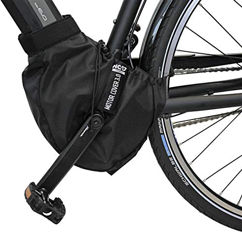 NC-17 Connect Universal Nylon Cover Funda Protectora para Motor de Bicicleta eléctrica, Unisex Adulto, Negro, Talla única