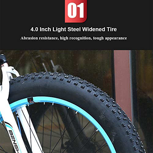 NENGGE Doble Suspensión Bicicleta Montaña para Adulto Hombre Mujer, Neumático Gordo MTB Profesional Doble Freno Disco Ciclismo BTT, Cuadro Fibra de Carbono,Rojo,26 Inch 27 Speed