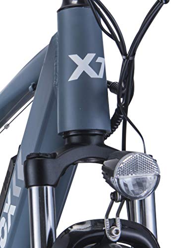 Nilox 30NXEB275V002V2 - Bicicleta eléctrica E Bike 36V 7.8AH 27.5X2.10P - X7, Motor 36 V 250 W, batería Recargable Samsung de Litio 36 V, Carga Completa 5 h, chasis Aluminio, Velocidad máxima 25 km/h