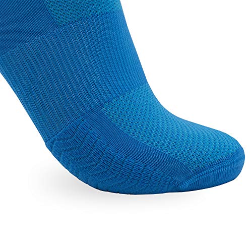 NORTEI Calcetines Azules para Ciclismo, MTB y Running de Caña Alta para Hombre y Mujer – Infinity Blue (M (40-42))