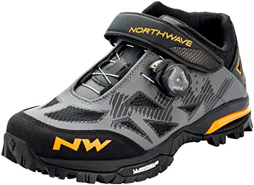 Northwave Enduro Mid MTB 2021 - Zapatillas de ciclismo, color gris y amarillo, Hombre, 80164041, antracita, 38 EU