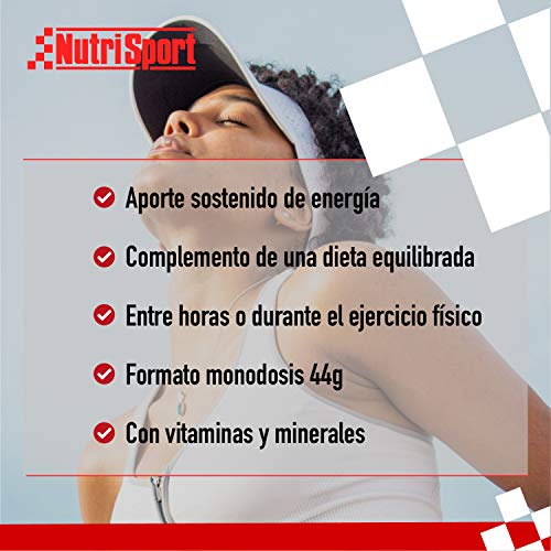 Nutrisport – Barritas Energéticas para Deportistas, Sabor Vainilla Cookies, Caja de 24 Barritas, 24x 44 gr