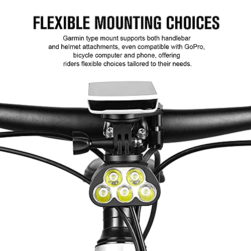 OLIGHT RN 3500 Linterna Delantera de Bicicleta 3500 Lúmenes Faro LED de Bici USB Recargable con Función de Banco de Energía Luz Delantera Impermeable IPX5 para Bicicleta de MTB y Cruce de Senderos