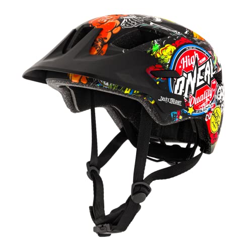 O'NEAL | Casco de Ciclismo de montaña | Niños | Enduro All-Mountain | Forro extraíble, Cierre magnético Fidlock, Tejido de Malla | Casco Juvenil Rooky Crank | Multi | Talla XXS