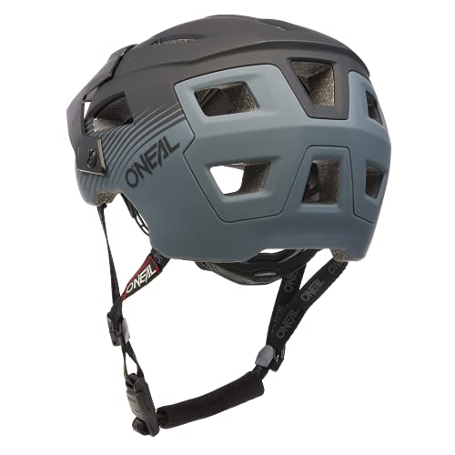 O'NEAL | Casco Enduro All-Mountain Bike | Ventilación, Almohadillas Lavables, Norma de Seguridad EN1078 | Casco Defender Grill V.22 | Adulto | Negro Gris | Talla XS-M