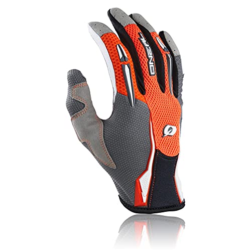 O'NEAL | Guantes de Bicicleta de montaña | MX MTB Motocross Enduro | Diseño Ligero y Sencillo para una óptima sensación en el Manillar | Guantes de podio | Adultos | Naranja | Talla XL