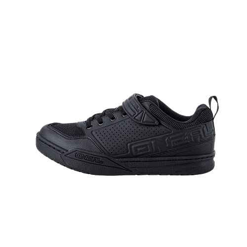 O'NEAL | Zapatillas de Bicicleta | MTB Downhill Freeride | Suela Compatible con la Placa de Pedal SPD, PU Durable y Ligera, respiraderos | Zapatilla SPD Flow | Adultos | Negro | Talla 42