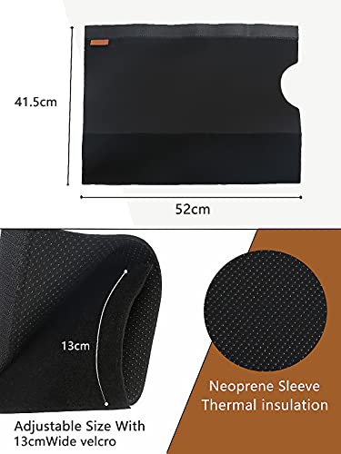 Orgrul Funda universal para bicicleta eléctrica estándar, apta para tubos de 30 cm a 40 cm, unisex, para adultos, protección de la batería en el tubo inferior térmico, color negro, talla única