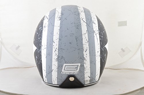 Origine Helmets Sprint Rebel Star Grey - Casco Abierta, Blanco/Gris, S (55-56 cm)