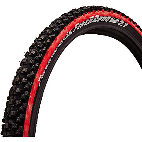 Panaracer Fire XC Pro Tubeless Compatible Folding Tyre Neumático, Unisex, Negro/Rojo, 26 x 2.10