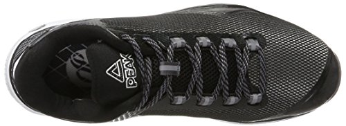 Peak Sport Europe Basketballshoe Tony Parker TP IV, Zapatillas de Baloncesto Unisex Adulto, Negro (Black White 27014), 43 EU