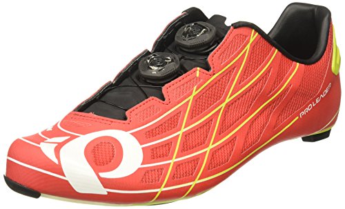 PEARL IZUMI P.R.O. Leader III Zapatilla de Carretera, Hombre, Rojo, 41