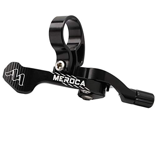 perfeclan Bicicletas Poste Telescópico Palanca Remota Tija de Sillín de Bicicleta Palanca de Cambios con Rodamiento Sellado Accesorios de Bicicleta de Carretera - Negro, 78 mm