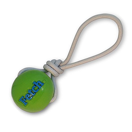 Planet Dog Orbee-Tuff Fetch - Pelota con cuerda para perros - Verde