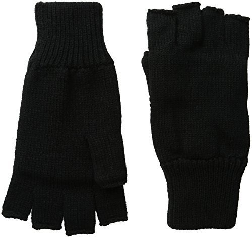 Portwest GL14 - Knit guante sin dedos, color Negro