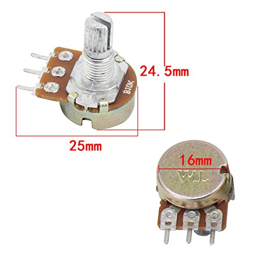 Potenciómetro Potenciómetro 5Pack (B10K OHM 3 Terminal)