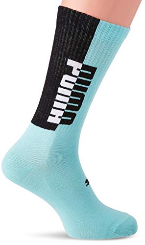 PUMA Men's Seasonal Socks (2 Pack) Calcetines, Blue/Black, 39/42 para Hombre