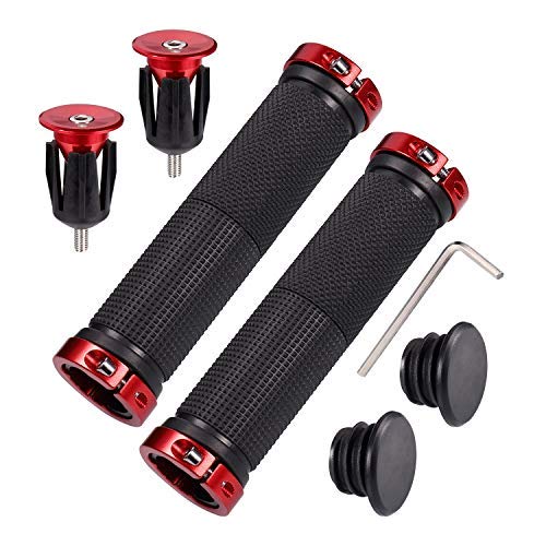 Puños Bicicleta Rojo Sonwaha Puños Ergonomicos MTB Antideslizante Caucho  Puños Manillar de 22mm,Cuernos Bicicleta Montaña para MTB,BMX,Accesorios Bicicleta  Montaña : : Deportes y aire libre