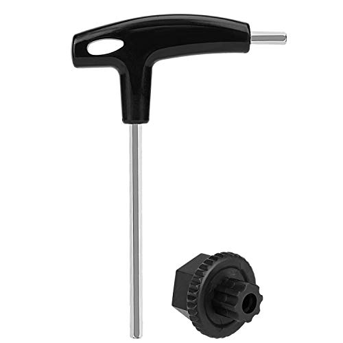 QKURT Herramienta de extracción de manivela, Extractor de manivela para Bicicleta Herramienta de manivela de Ajuste Hexagonal con Mango en T Herramienta de manivela Compatible para Shimano