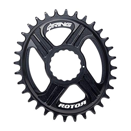 R ROTOR BIKE COMPONENTS Q Rings DM Oval Chainring Rex Q34T Black