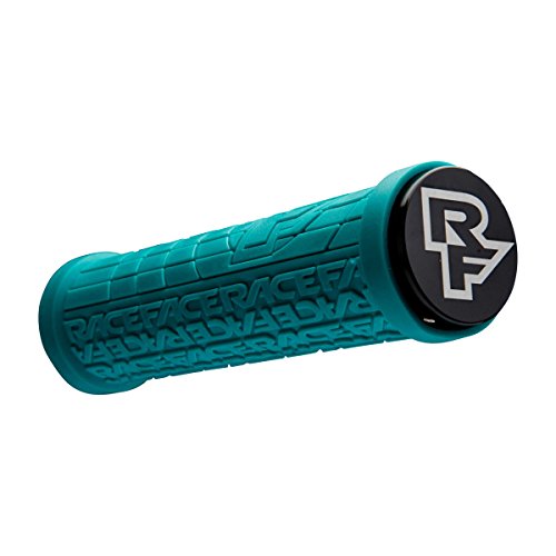 Race Face Grippler Lock-On - Puños para Bicicleta (30 mm de Largo, 2018), Color Turquesa