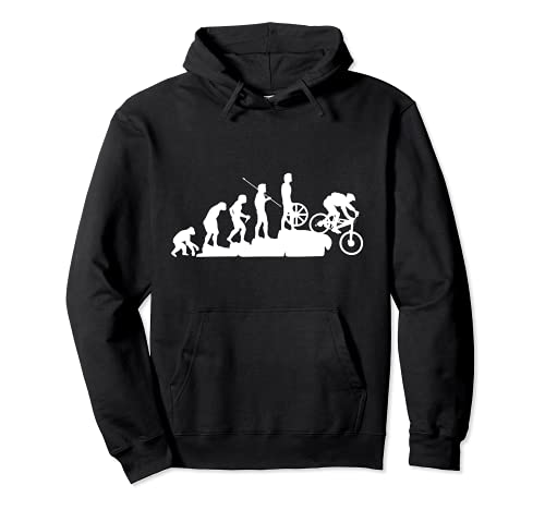 Regalo para el ciclista de montaña MTB Evolution Downhill Sudadera con Capucha