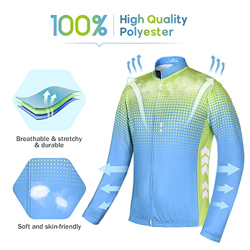 Relaxyee Maillot Ciclismo Hombre Invierno, Ropa Ciclismo Hombre Invierno con 3D Acolchado, Maillot Ciclismo Polar Térmico para Deportes al Aire Libre Ciclismo Bicicleta