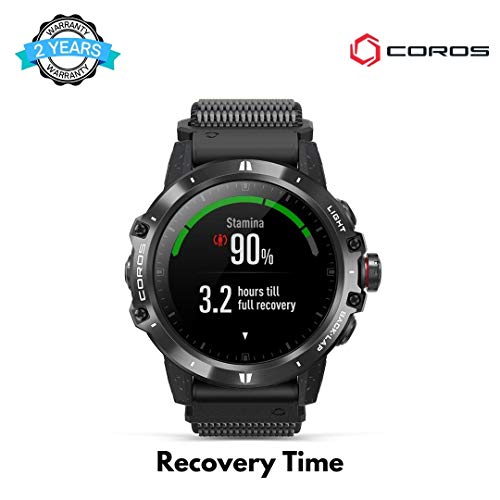 Reloj Multiaventura COROS VERTIX GPS, esfera de titanio y cristal de zafiro, navegación, monitoreo oxígeno en sangre 24/7, entrenador, botón digital y batería ultra duradera incluso en climas extremos