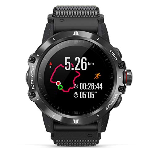 Reloj Multiaventura COROS VERTIX GPS, esfera de titanio y cristal de zafiro, navegación, monitoreo oxígeno en sangre 24/7, entrenador, botón digital y batería ultra duradera incluso en climas extremos