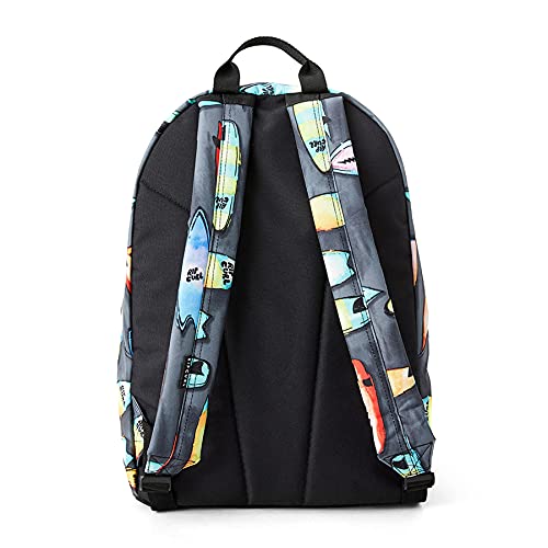 Rip Curl - Mochila de 1 compartimento de 18 litros de lona (botellas recicladas) con diseño de surf + estuche a juego (bbpcc3), tamaño 44 cm