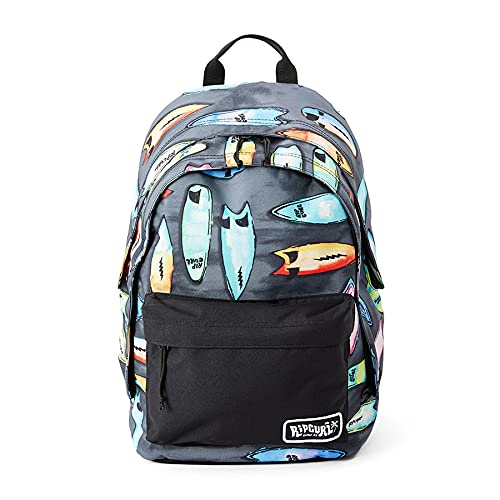 Rip Curl - Mochila de 1 compartimento de 18 litros de lona (botellas recicladas) con diseño de surf + estuche a juego (bbpcc3), tamaño 44 cm