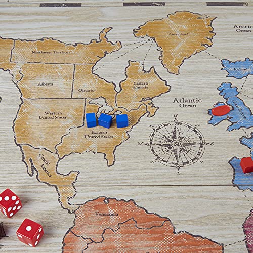 Risk, edición rústica en Madera, Juego de Sociedad de Estrategia, versión Francesa, de 2 a 6 Jugadores