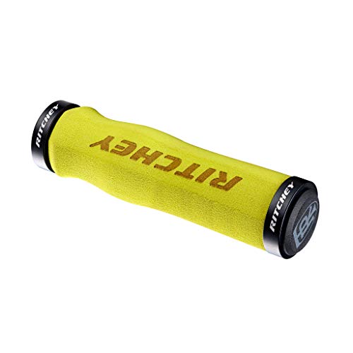 Ritchey WCS Locking Truegrip Empuñaduras de MTB, Hombre, Amarillo, Talla Única