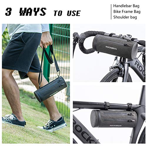 ROCKBROS Bolsa Manillar Bicicleta MTB Multifuncional 2L a Prueba de Agua para Ciclismo Bicicleta Montaña Carretera Plegable, Unisex