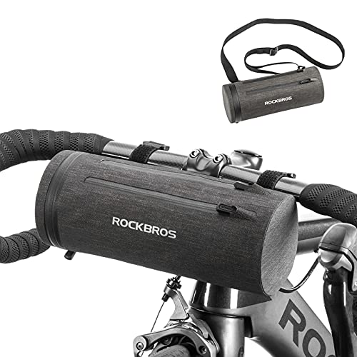 ROCKBROS Bolsa Manillar Bicicleta MTB Multifuncional 2L a Prueba de Agua para Ciclismo Bicicleta Montaña Carretera Plegable, Unisex