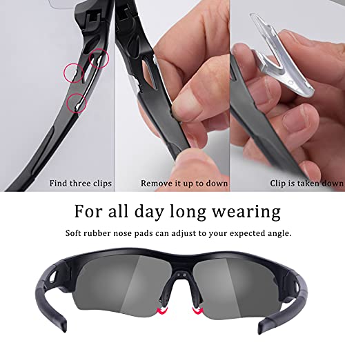 ROCKBROS Gafas Fotocromáticas de Bicicleta Protección UV400 para MTB Ciclismo Running Deportes al Aire Libre, para Hombres Mujeres