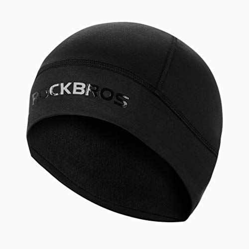 ROCKBROS Gorro Ciclismo Térmico de Invierno Skull Cap Bajo Casco a Prueba de Viento Bicicleta Running Deportes Unisex