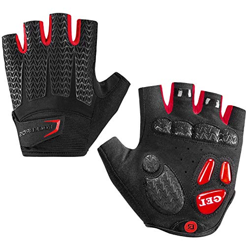 ROCKBROS Guantes de Ciclismo Gel Antideslizantes para Bicicleta Montaña MTB Deportes al Aire Libre, Unisex