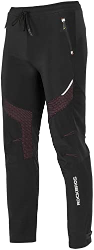 ROCKBROS Pantalones Largos Invierno para Ciclismo a Prueba de Viento Térmicos para Bicicleta MTB Deportes al Aire Libre, Unisex