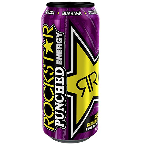 Rockstar Energy Guava 500ml, bebida energética – Pack de 12