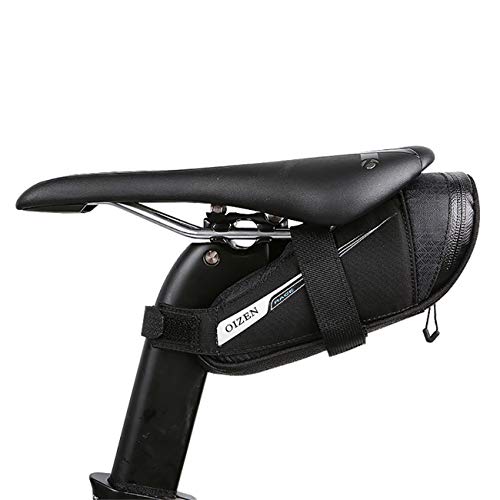 Roswheel Oizen Alforja para sillín Soporte para luz Trasera para Bicicleta de Carretera (0,6 L), Unisex, Negro, (0,6L)