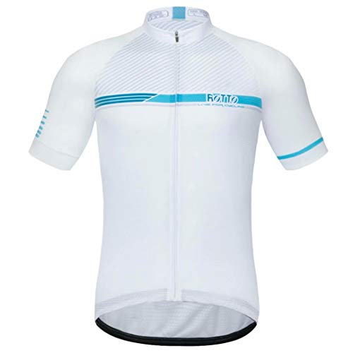 ROTTO Maillot Ciclismo Hombre Camiseta Ciclismo Manga Corta Maillot MTB Serie de línea Simple