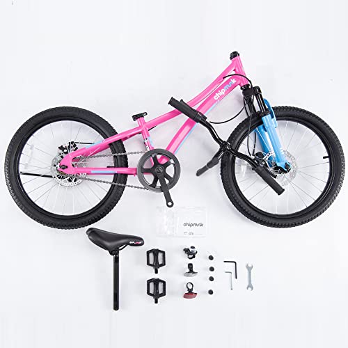 RoyalBaby niños niñas Bicicleta Explorer Bicicleta para 8-12 años suspensión Delantera Bicicleta de Aluminio Bicicletas Infantiles Bicicleta para niños 20 Pulgadas Rosa